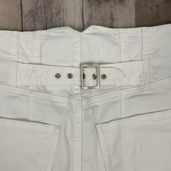 Free People White Distressed Mini Skirt - Picture 8 of 14